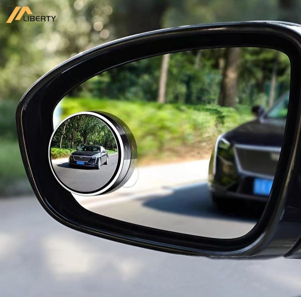 2 Pcs 360° Rotatable Car Blind Spot Mirrors – Adjustable Round Side Rear View Mirrors with HD Original Glass Lens