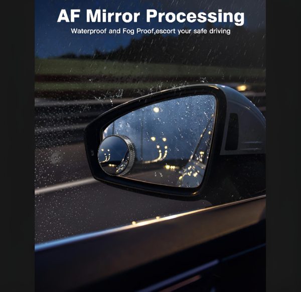 2 Pcs 360° Rotatable Car Blind Spot Mirrors – Adjustable Round Side Rear View Mirrors with HD Original Glass Lens