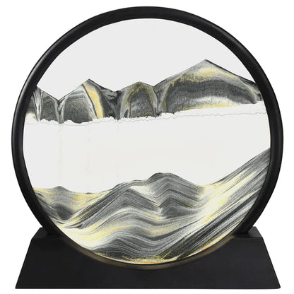 3D Moving Sandscape Frame Lamp | 7-Inch Rotating Sand Art Light (Random Color)
